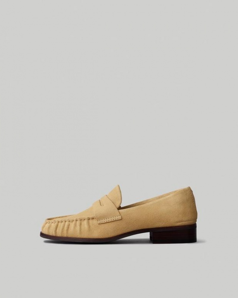 Rag & Bone Sid Loafer - Suede Penny Loafer Dune Suede | 07412ZLQD