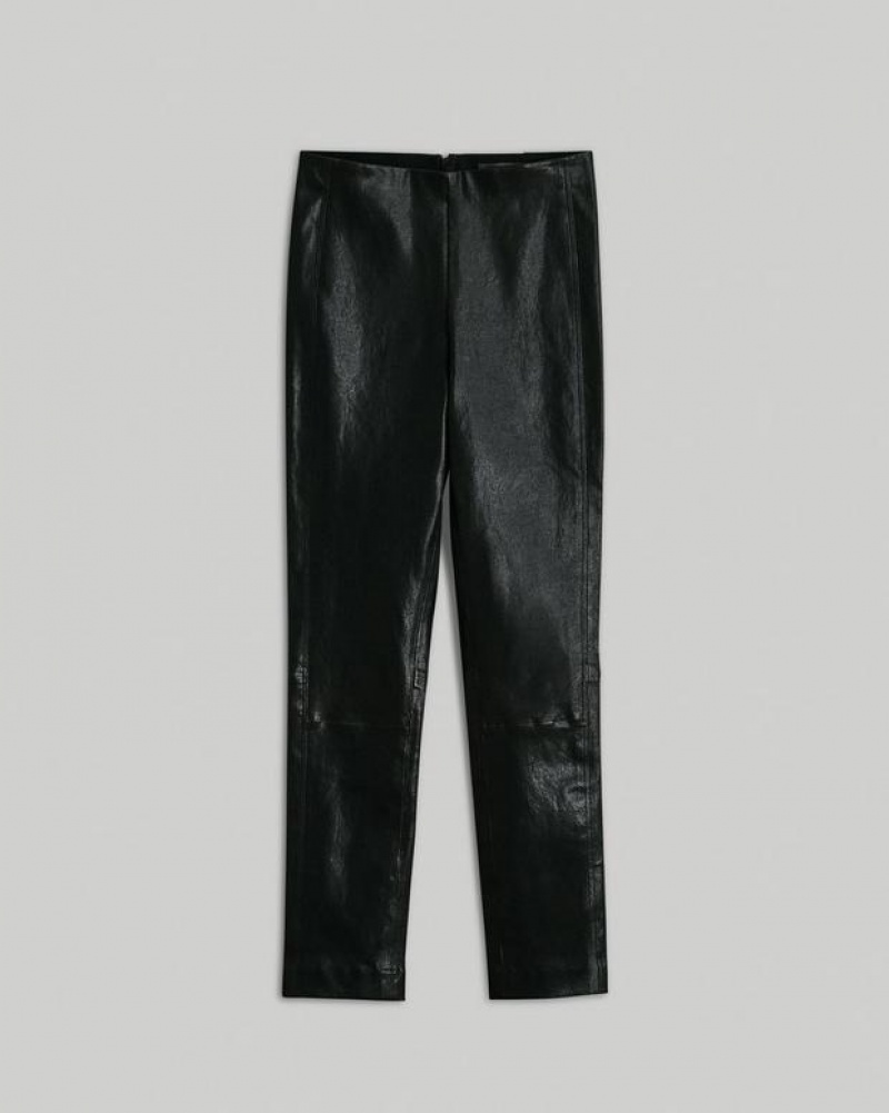 Rag & Bone Simone Pant Slim Fit Cropped Pant Black | 90548HXQG