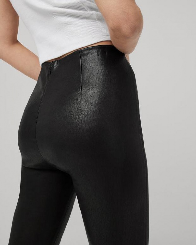 Rag & Bone Simone Pant Slim Fit Cropped Pant Black | 90548HXQG