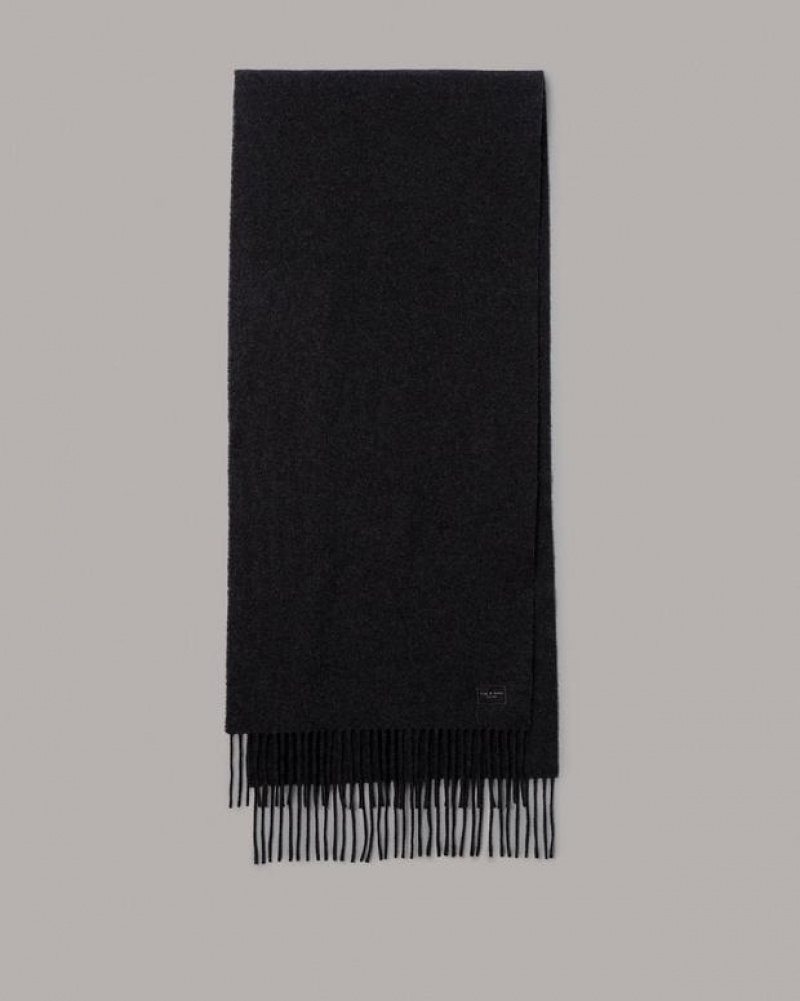 Rag & Bone Skinny Addison Recycled Wool Scarf Midweight Scarf Charcoal | 48790NIFX