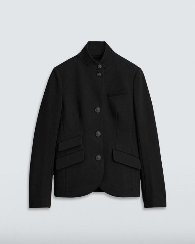 Rag & Bone Slade Ponte Blazer Slim Fit Blazer Black | 84615GNHQ