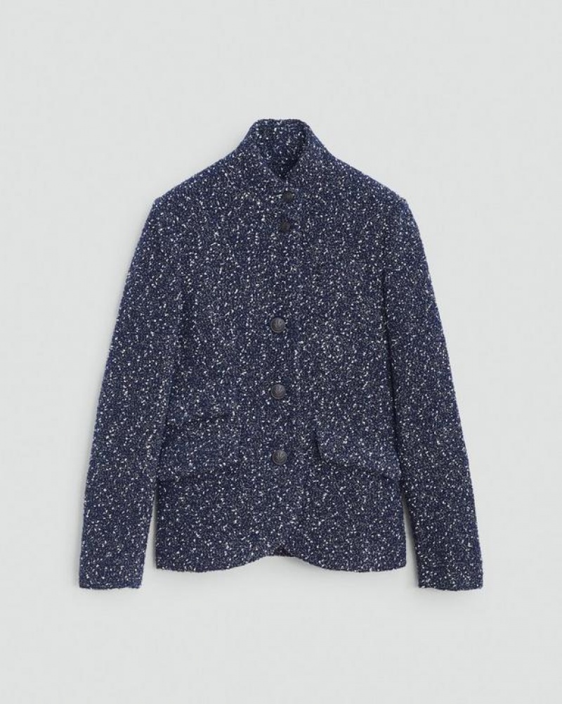 Rag & Bone Slade Tweed Blazer Slim Fit Blue | 41823QAXU