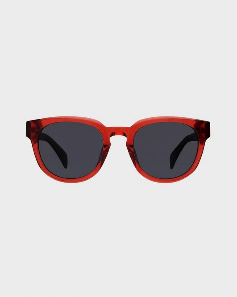 Rag & Bone Slayton Oval Sunglasses Orange | 19428ESBW