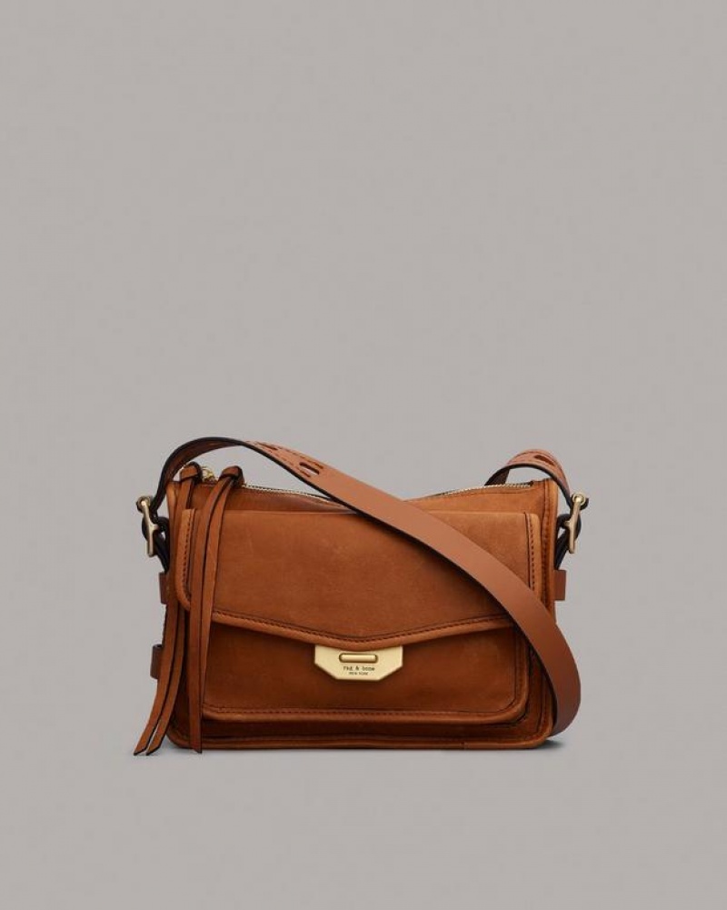 Rag & Bone Small Field Messenger Messenger Bag Brown | 32609ULAG