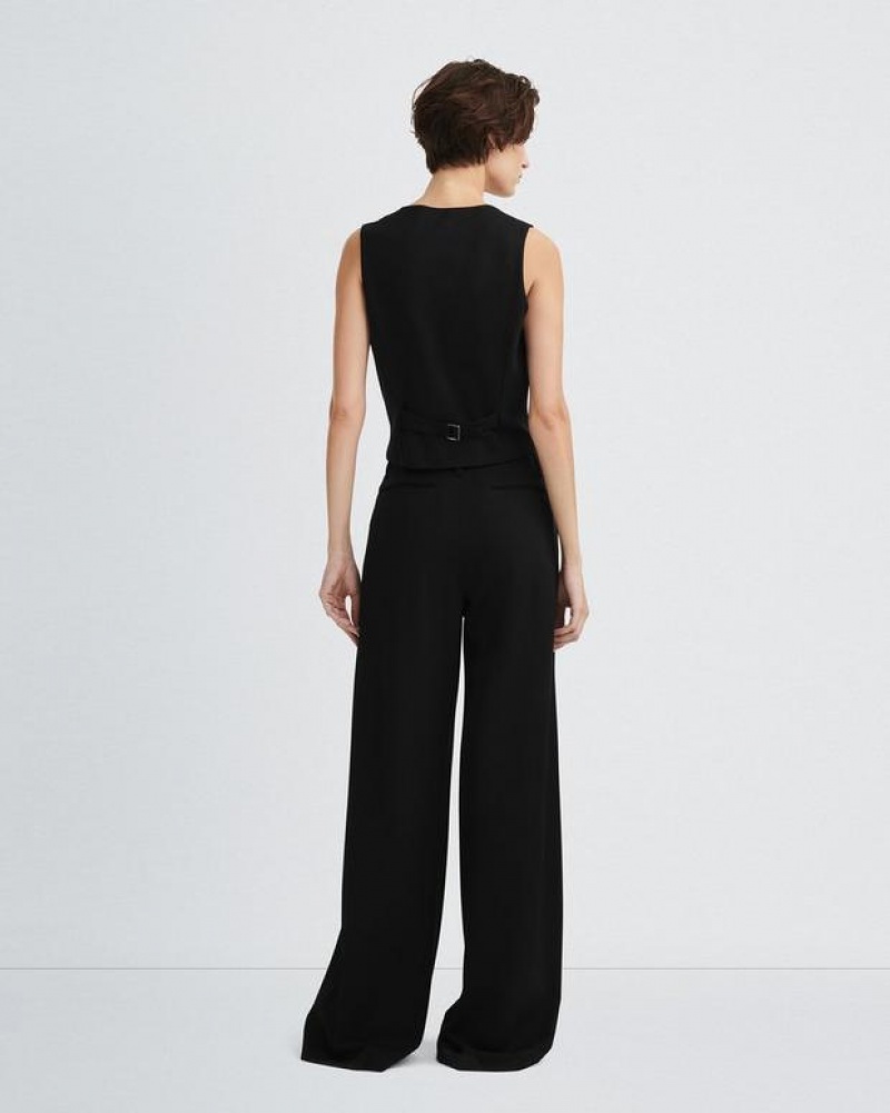 Rag & Bone Sofie Ponte Pant Classic Fit Black | 36740QREF