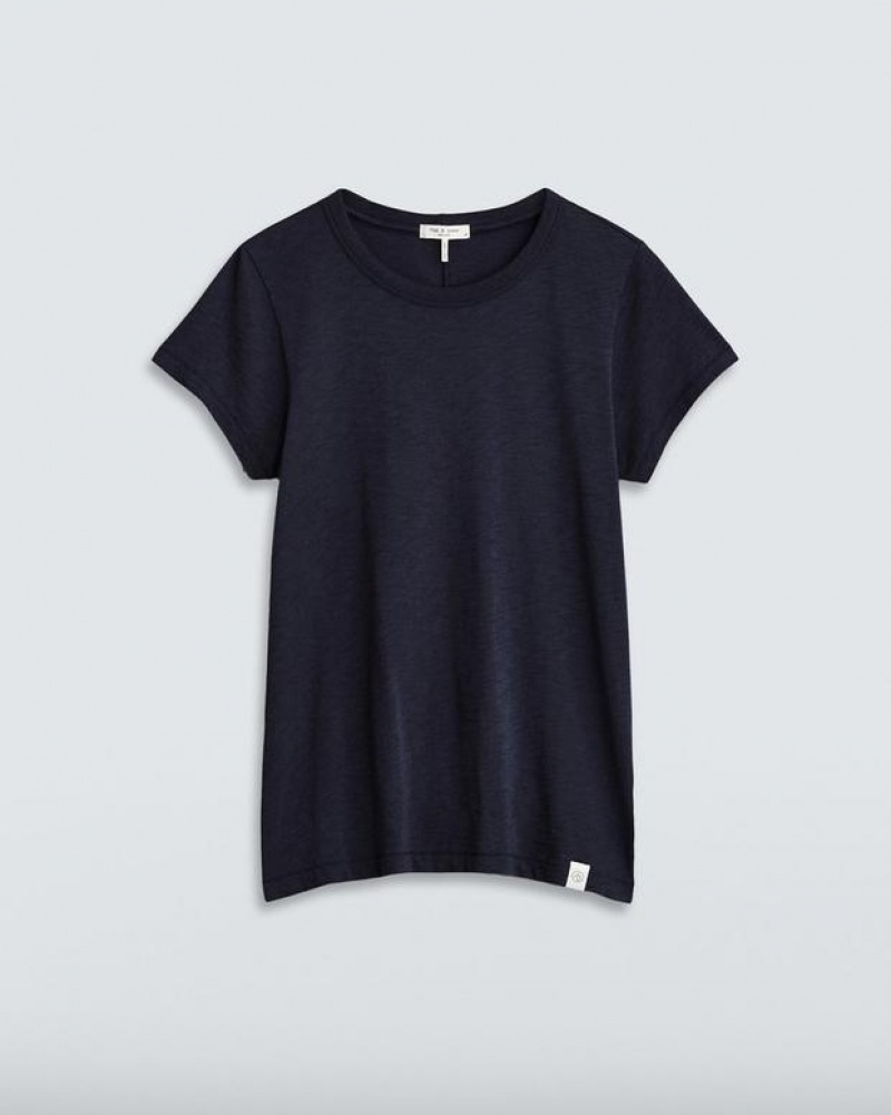 Rag & Bone The Slub Tee Organic Pima Cotton T-Shirt Salute | 04927SNHR