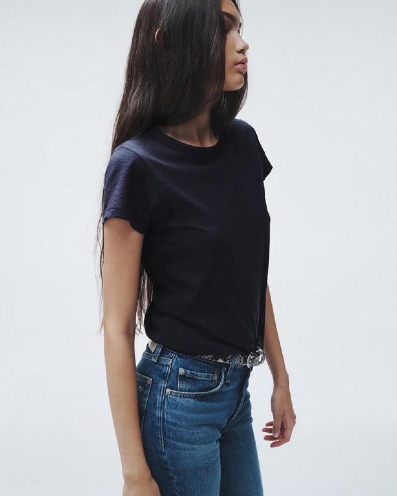 Rag & Bone The Slub Tee Organic Pima Cotton T-Shirt Salute | 04927SNHR