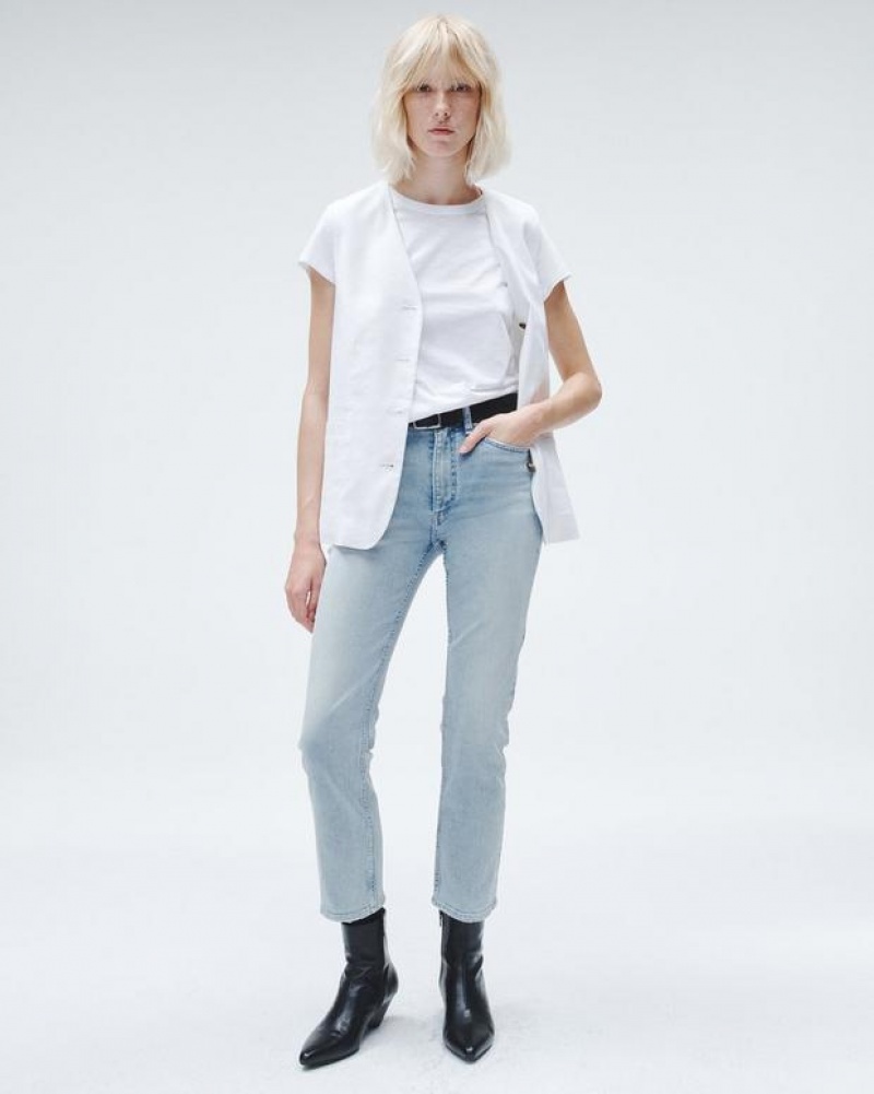 Rag & Bone Wren Ankle Slim High-Rise High Stretch Jean Emma | 03546NTJQ