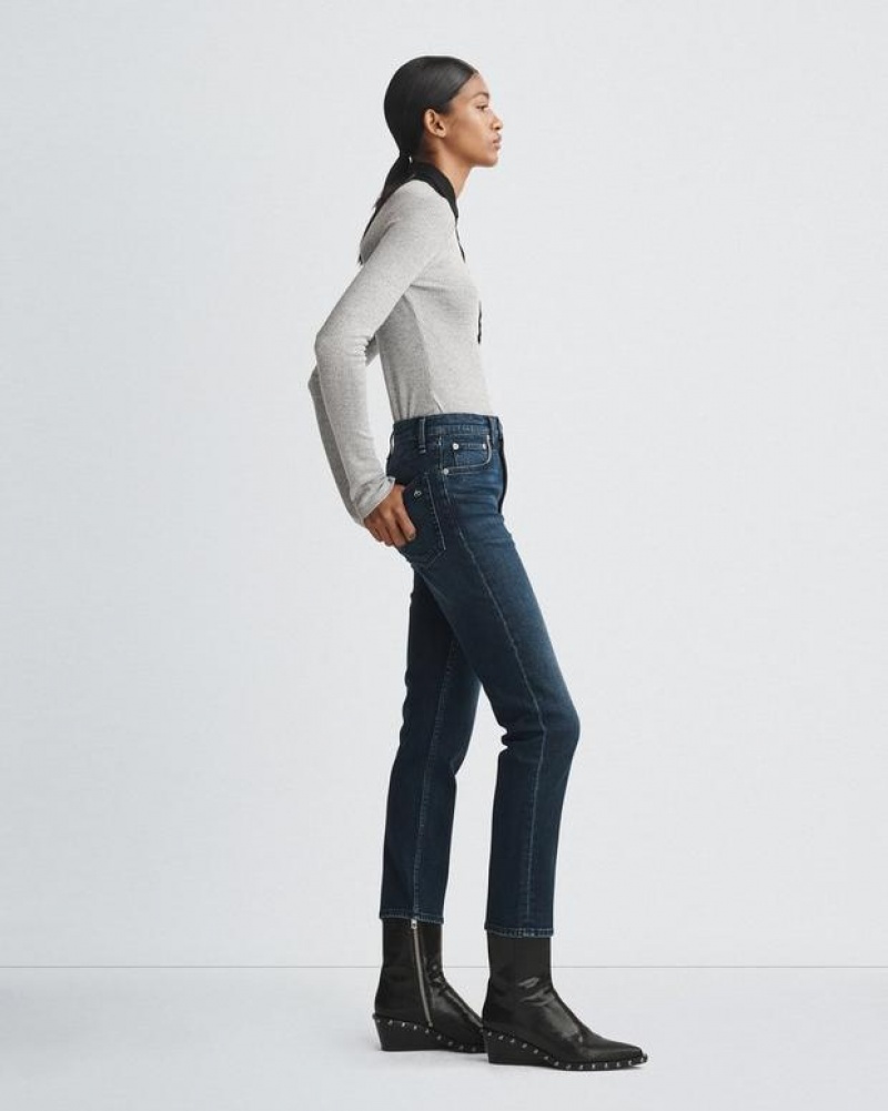 Rag & Bone Wren Ankle Slim High-Rise Vintage Stretch Jean Ella | 40683HLIZ