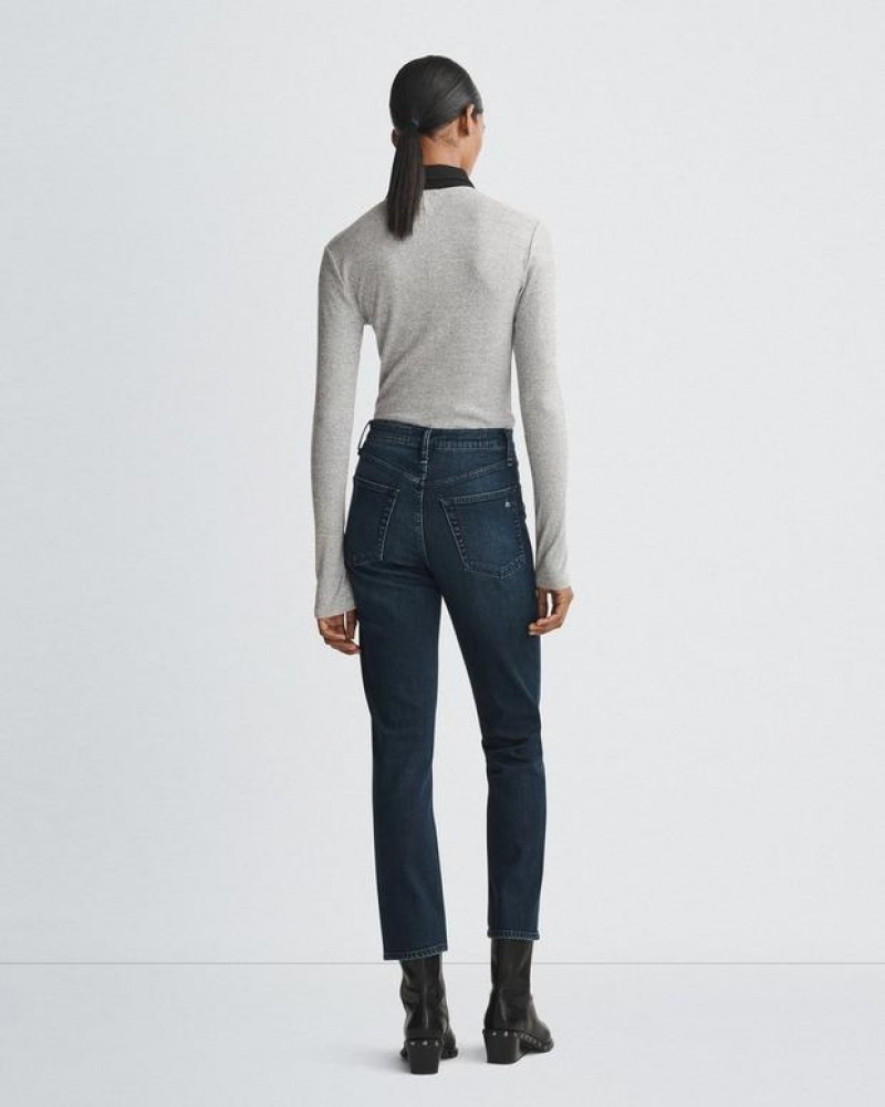 Rag & Bone Wren Ankle Slim High-Rise Vintage Stretch Jean Ella | 40683HLIZ