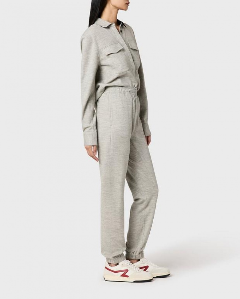 Rag & Bone Yan Wool Pant Classic Fit Charcoal | 80476PQRH