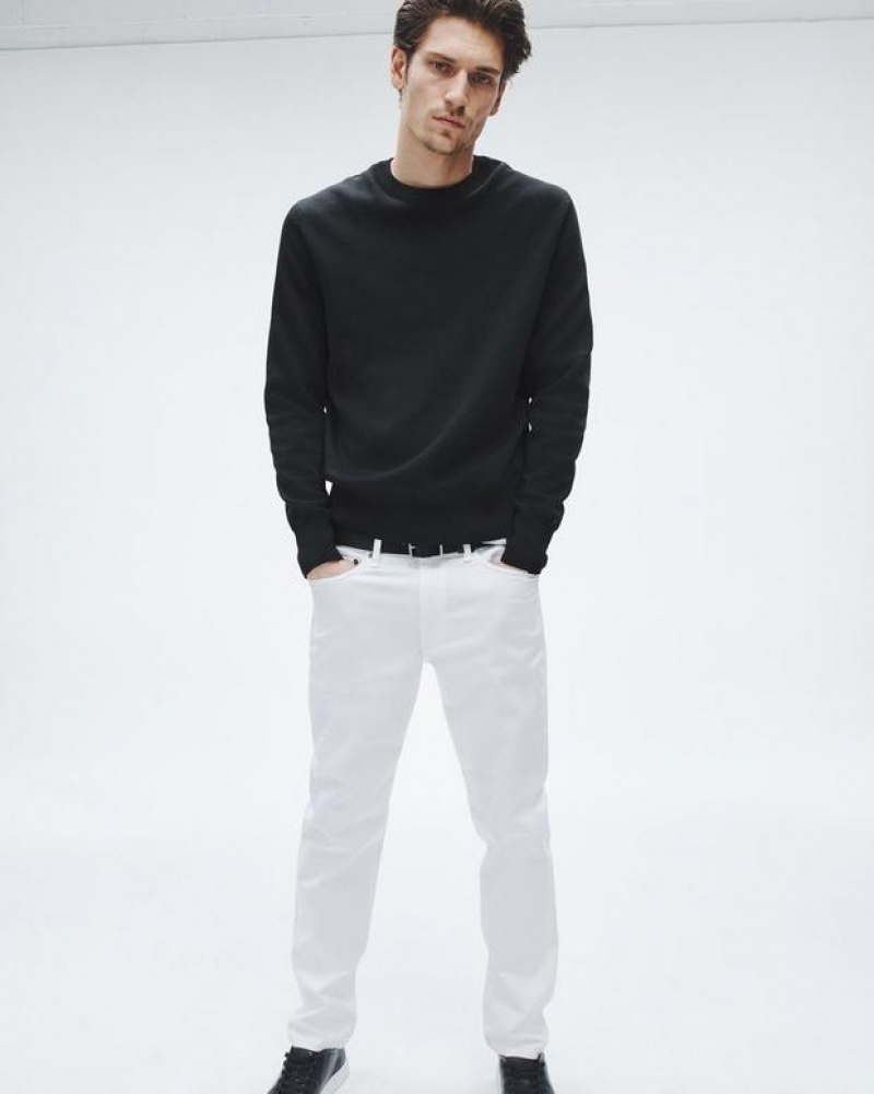 Rag & Bone York Viscose Crew Relaxed Fit Black | 53419VJPF