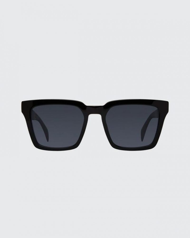 Rag & Bone Zander Square Sunglasses Black | 29613UPRJ